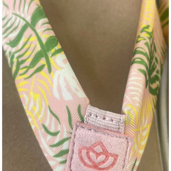 Spenco Womens Victoria Flip Flop Comfort Orthotic Tropical Pink Multi Sandal 9D - Picture 8 of 9